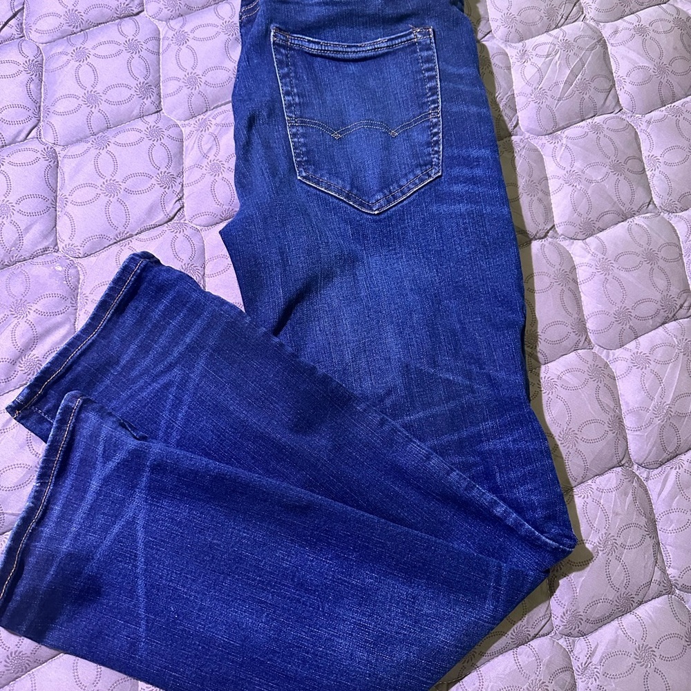 American Eagle Outfitters Blue Straight Leg Jeans​‎